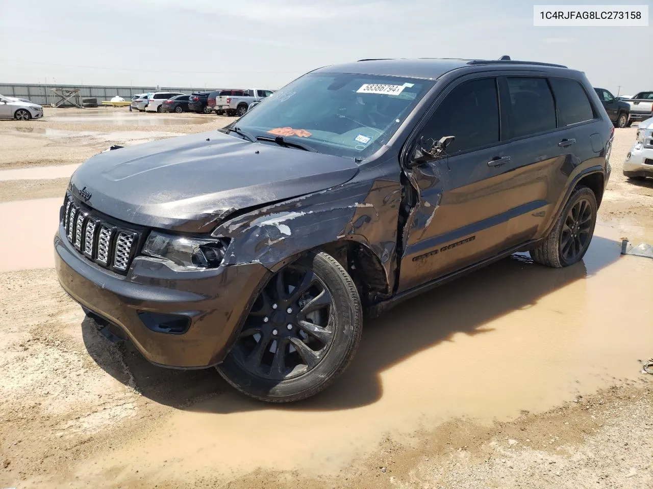 2020 Jeep Grand Cherokee Laredo VIN: 1C4RJFAG8LC273158 Lot: 58386794