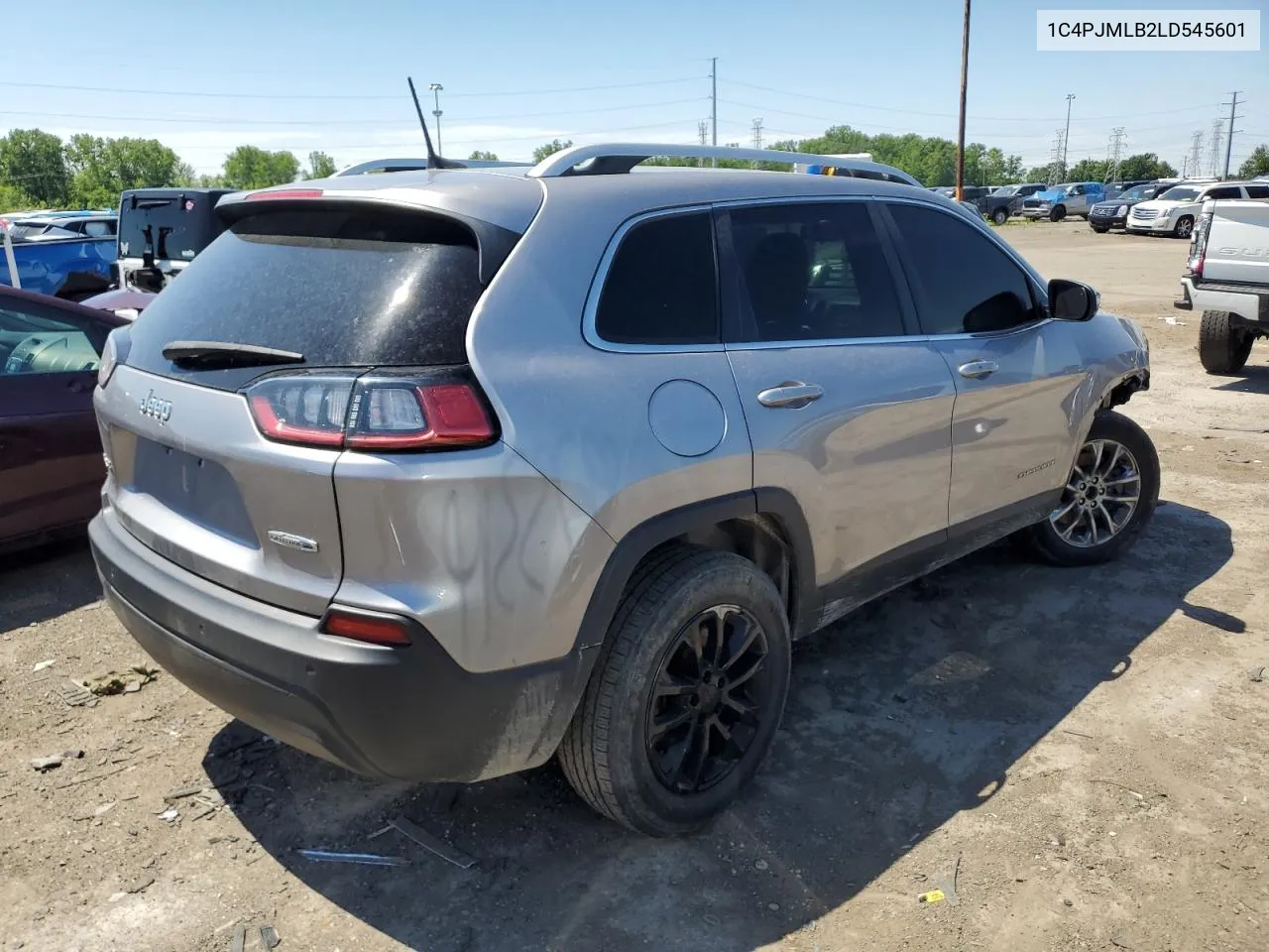 2020 Jeep Cherokee Latitude Plus VIN: 1C4PJMLB2LD545601 Lot: 58639514