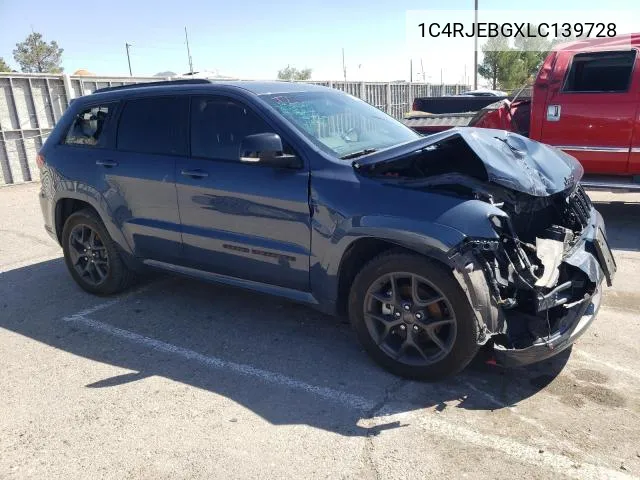 2020 Jeep Grand Cherokee Limited VIN: 1C4RJEBGXLC139728 Lot: 58678344