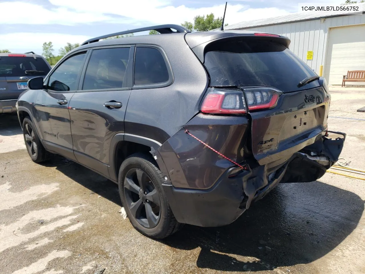 2020 Jeep Cherokee Latitude Plus VIN: 1C4PJMLB7LD566752 Lot: 59444964