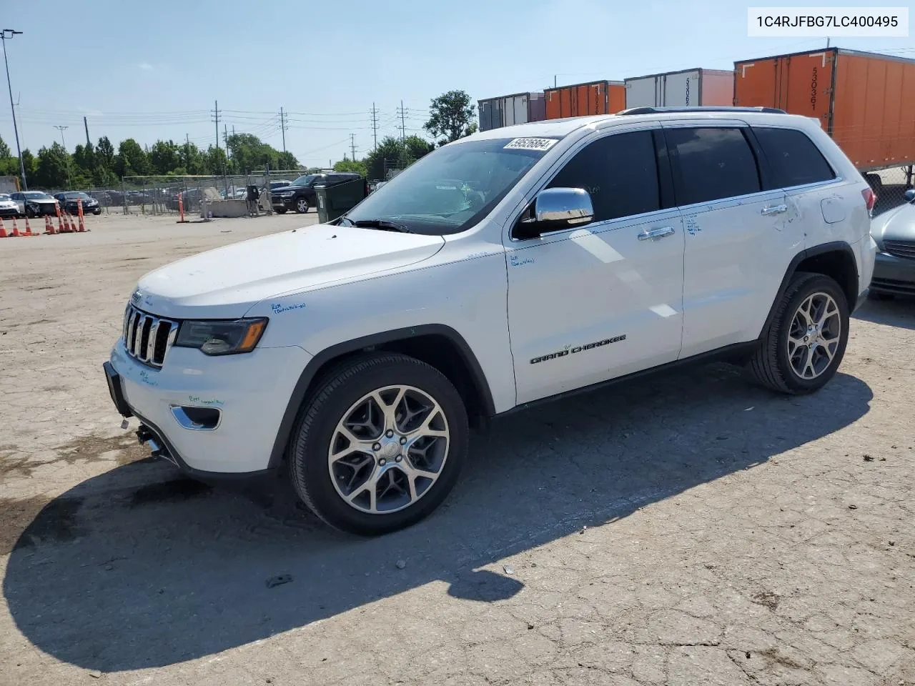 2020 Jeep Grand Cherokee Limited VIN: 1C4RJFBG7LC400495 Lot: 59526864