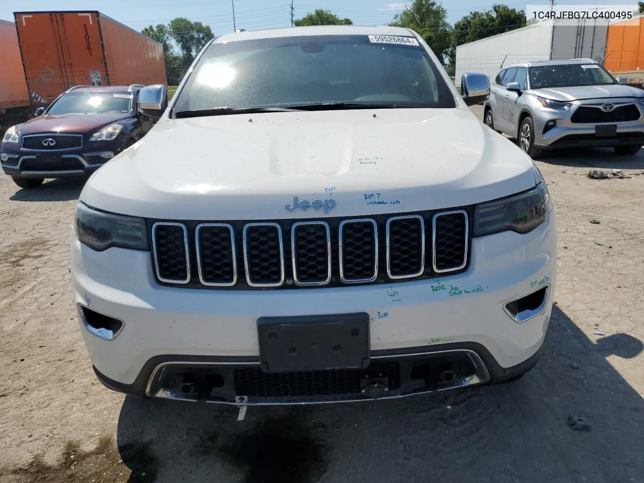 2020 Jeep Grand Cherokee Limited VIN: 1C4RJFBG7LC400495 Lot: 59526864