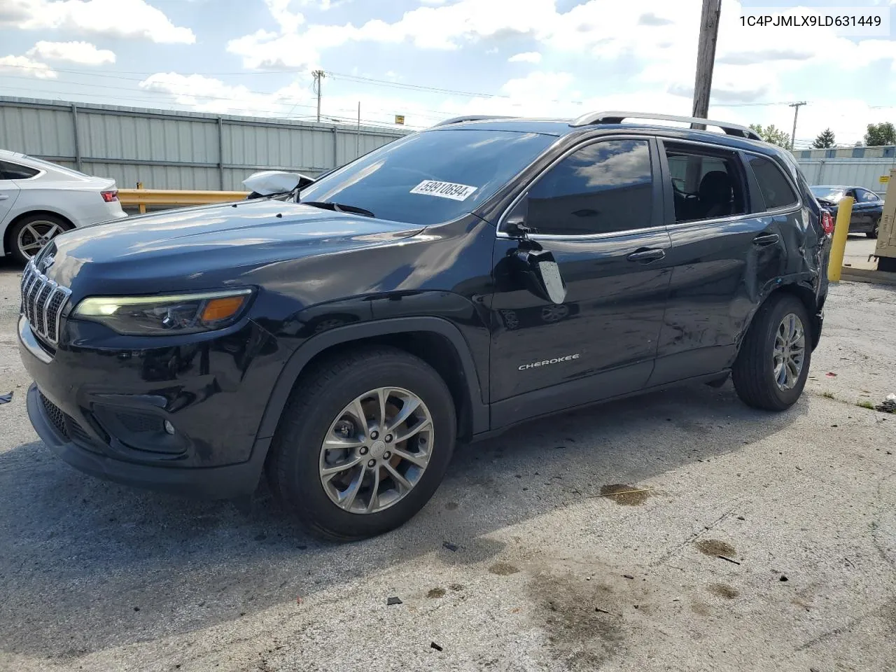 2020 Jeep Cherokee Latitude Plus VIN: 1C4PJMLX9LD631449 Lot: 59910694