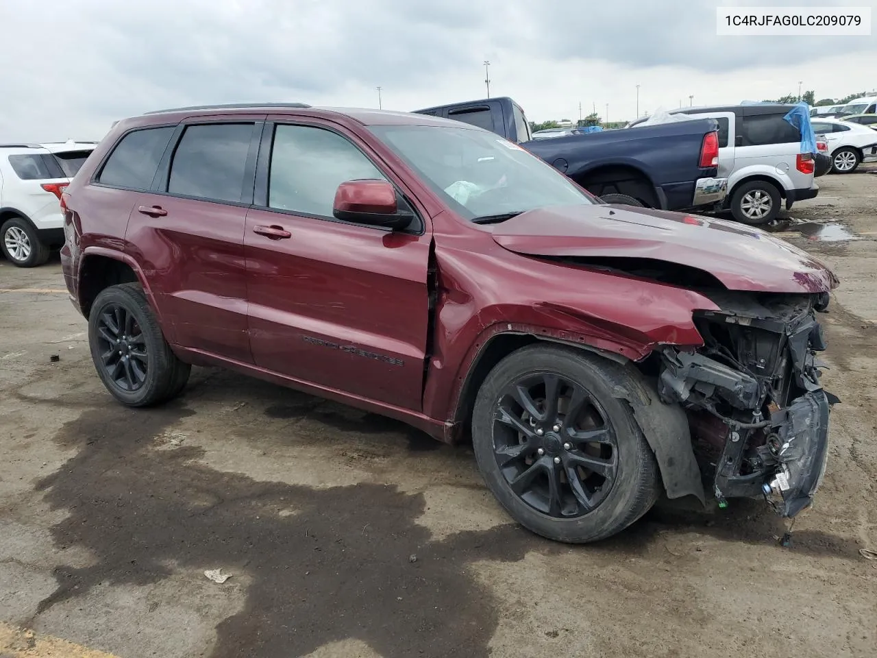 2020 Jeep Grand Cherokee Laredo VIN: 1C4RJFAG0LC209079 Lot: 60659424