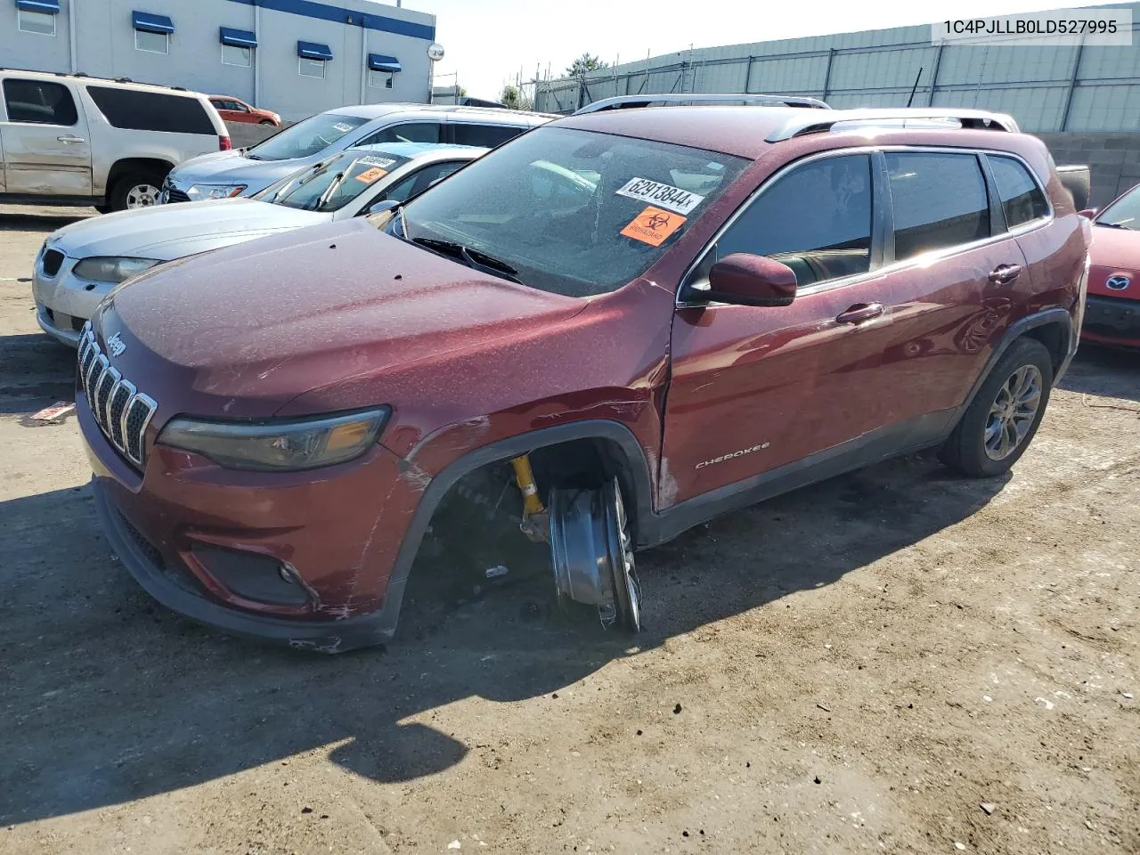 2020 Jeep Cherokee Latitude Plus VIN: 1C4PJLLB0LD527995 Lot: 62913844