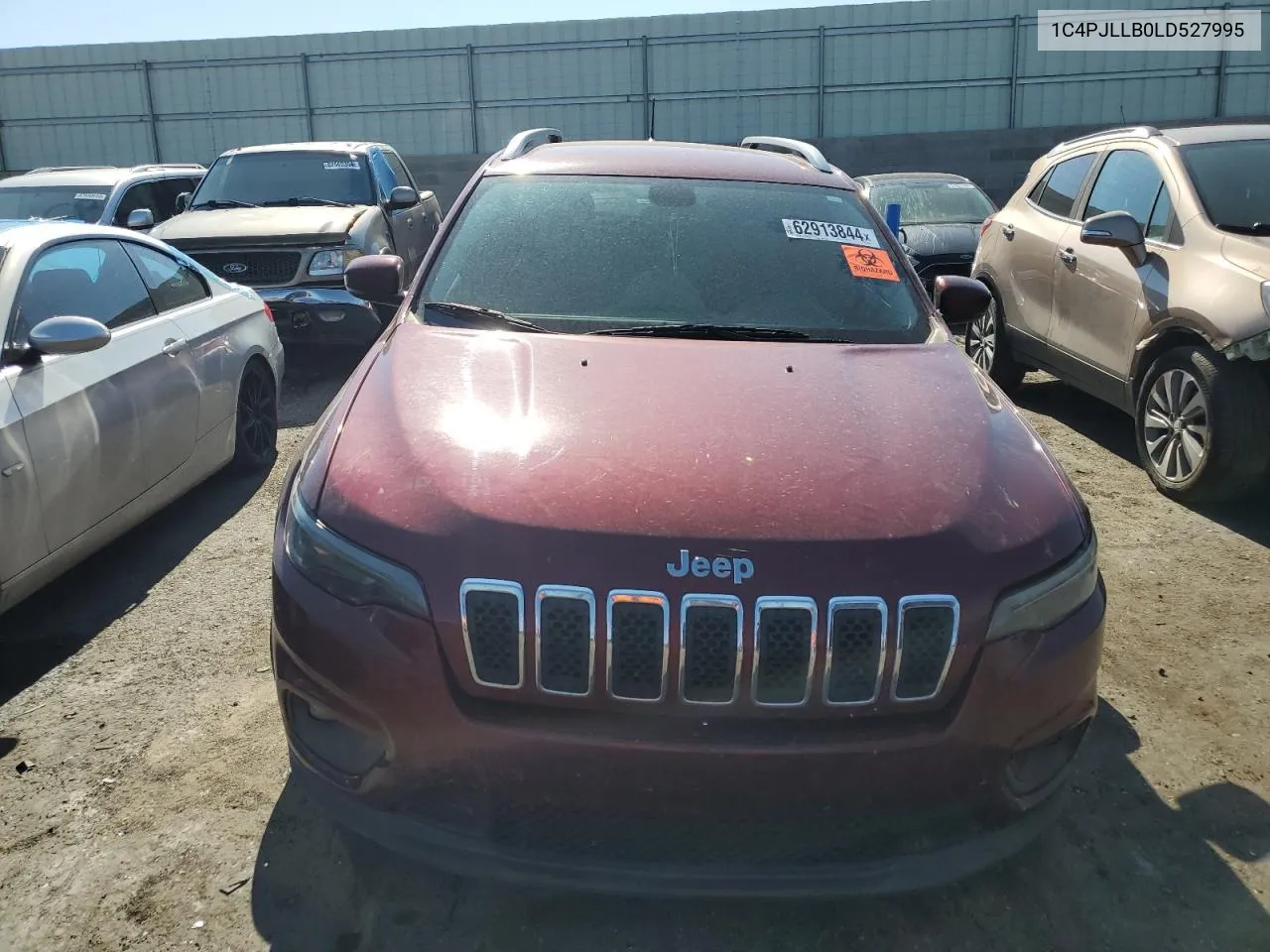 2020 Jeep Cherokee Latitude Plus VIN: 1C4PJLLB0LD527995 Lot: 62913844