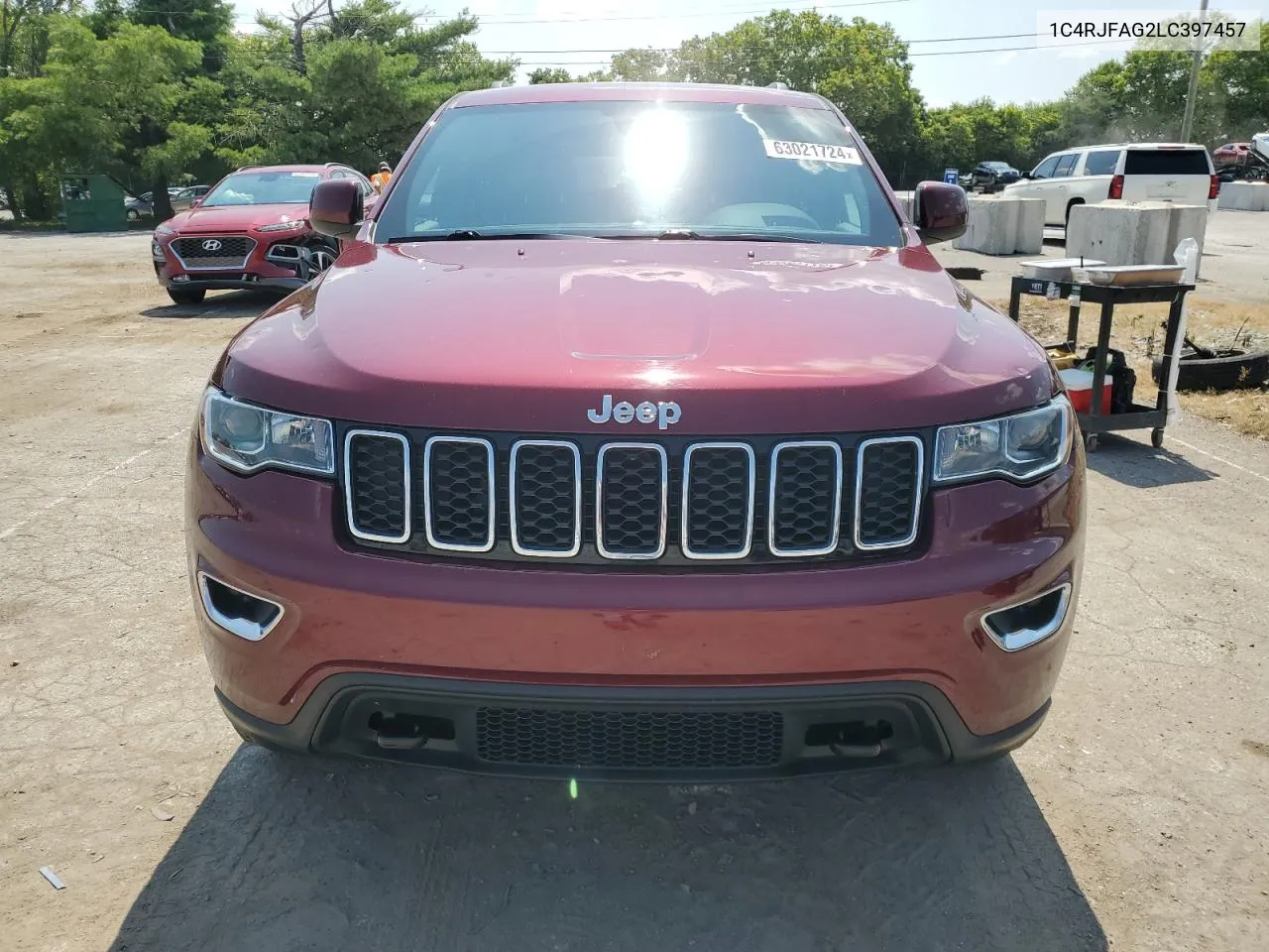 2020 Jeep Grand Cherokee Laredo VIN: 1C4RJFAG2LC397457 Lot: 63021724