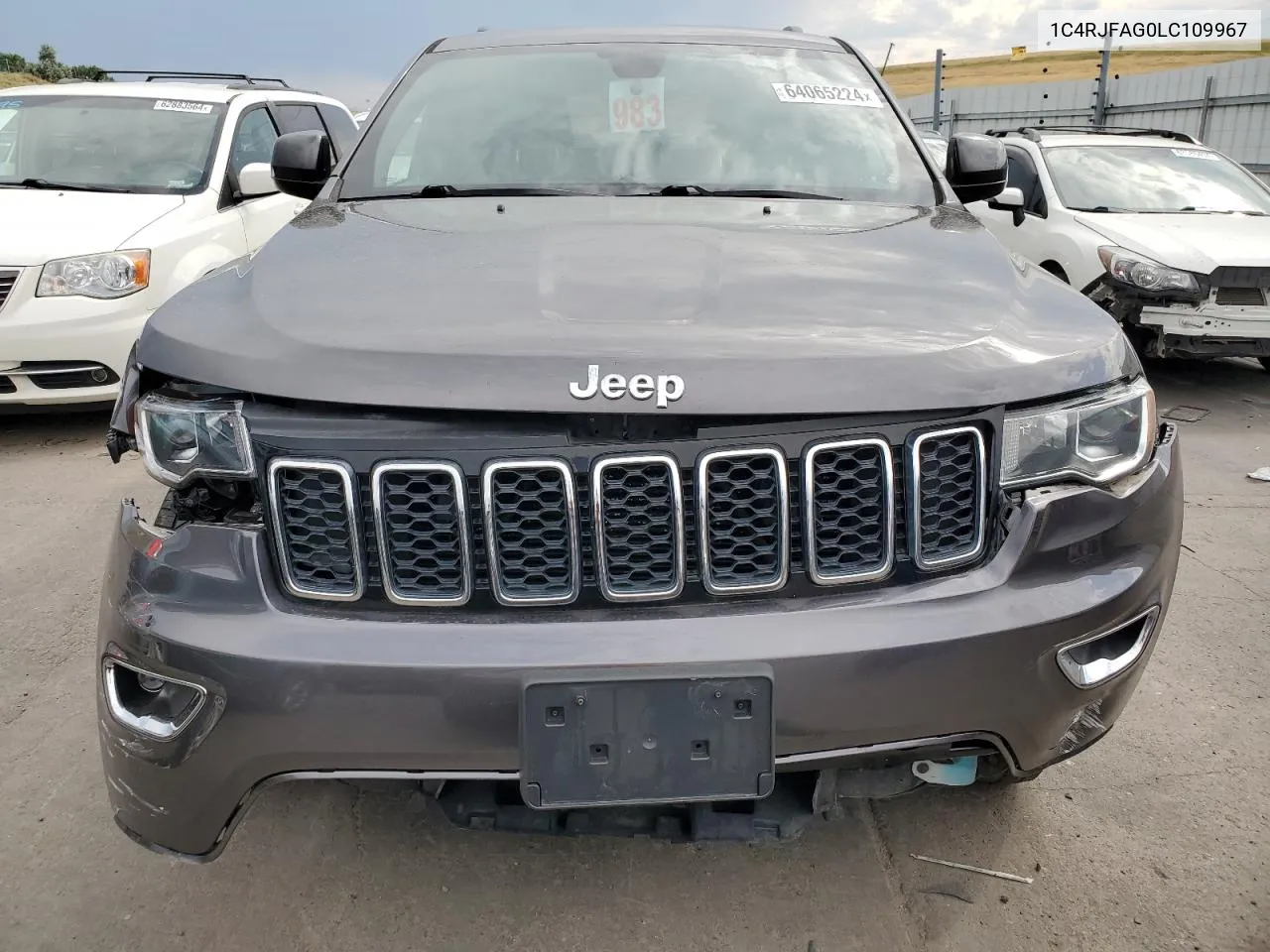 2020 Jeep Grand Cherokee Laredo VIN: 1C4RJFAG0LC109967 Lot: 64065224