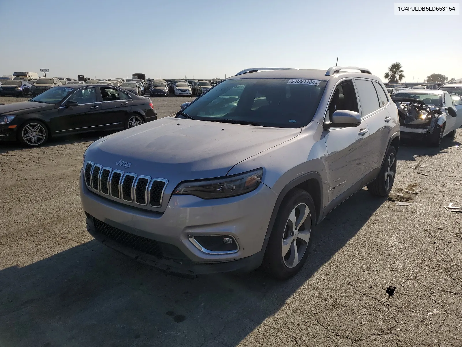 2020 Jeep Cherokee Limited VIN: 1C4PJLDB5LD653154 Lot: 64094104