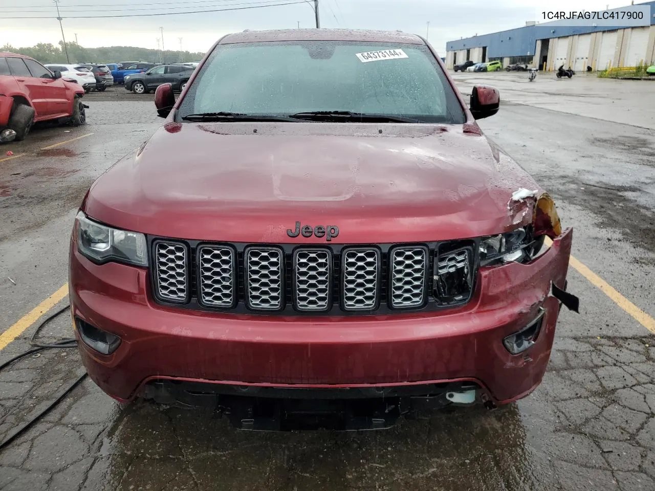 2020 Jeep Grand Cherokee Laredo VIN: 1C4RJFAG7LC417900 Lot: 64373144