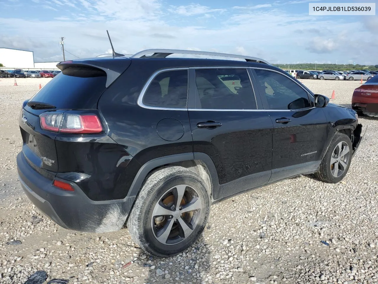 2020 Jeep Cherokee Limited VIN: 1C4PJLDB1LD536039 Lot: 64484894