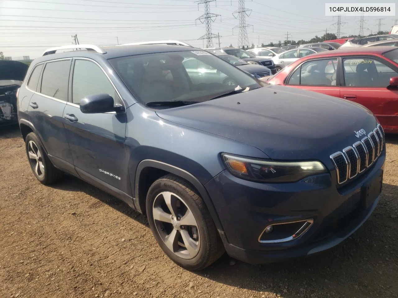 2020 Jeep Cherokee Limited VIN: 1C4PJLDX4LD596814 Lot: 64524984