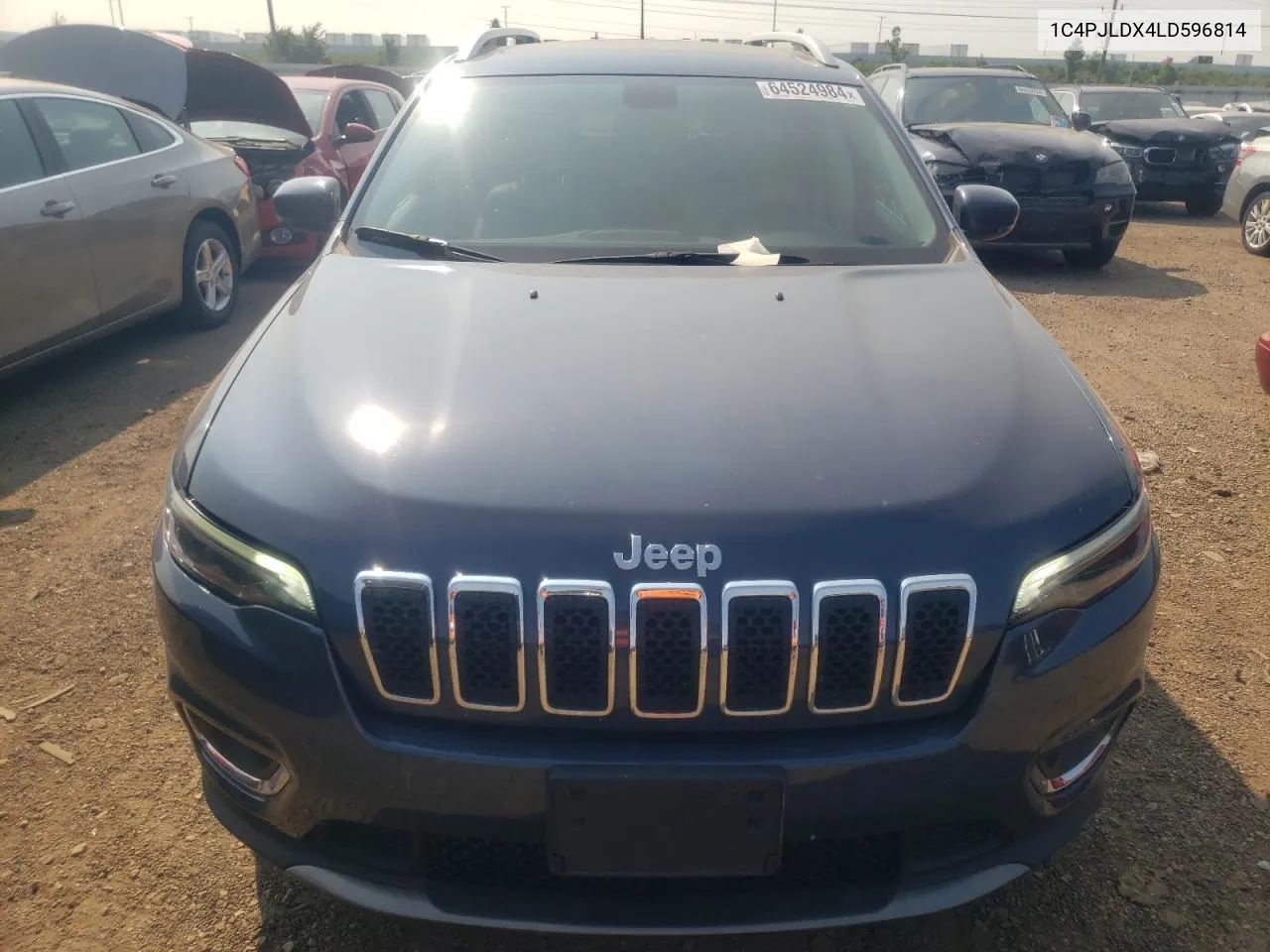 2020 Jeep Cherokee Limited VIN: 1C4PJLDX4LD596814 Lot: 64524984