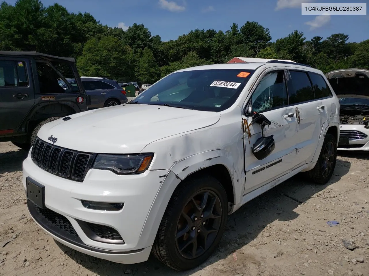 2020 Jeep Grand Cherokee Limited VIN: 1C4RJFBG5LC280387 Lot: 65898244