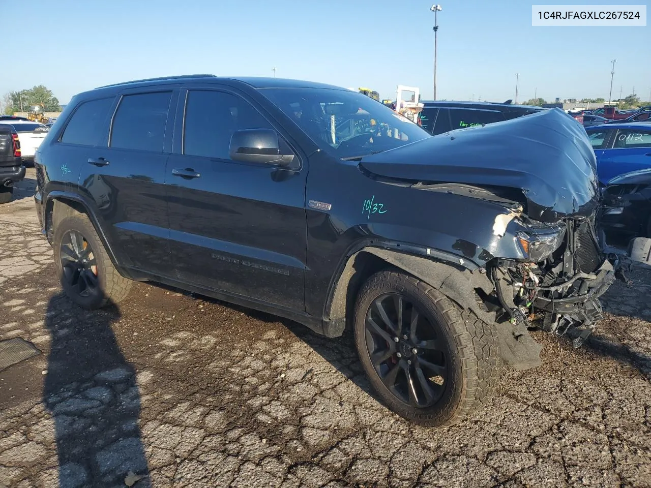 2020 Jeep Grand Cherokee Laredo VIN: 1C4RJFAGXLC267524 Lot: 65978774