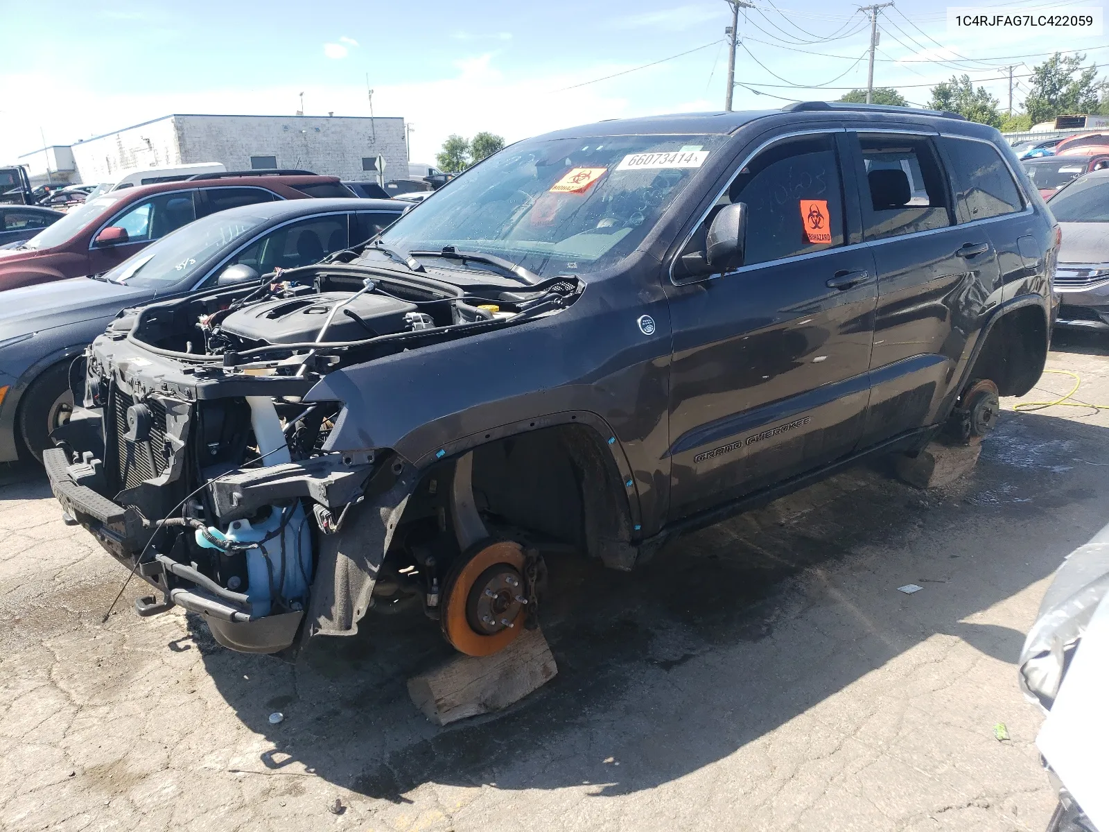 2020 Jeep Grand Cherokee Laredo VIN: 1C4RJFAG7LC422059 Lot: 66073414