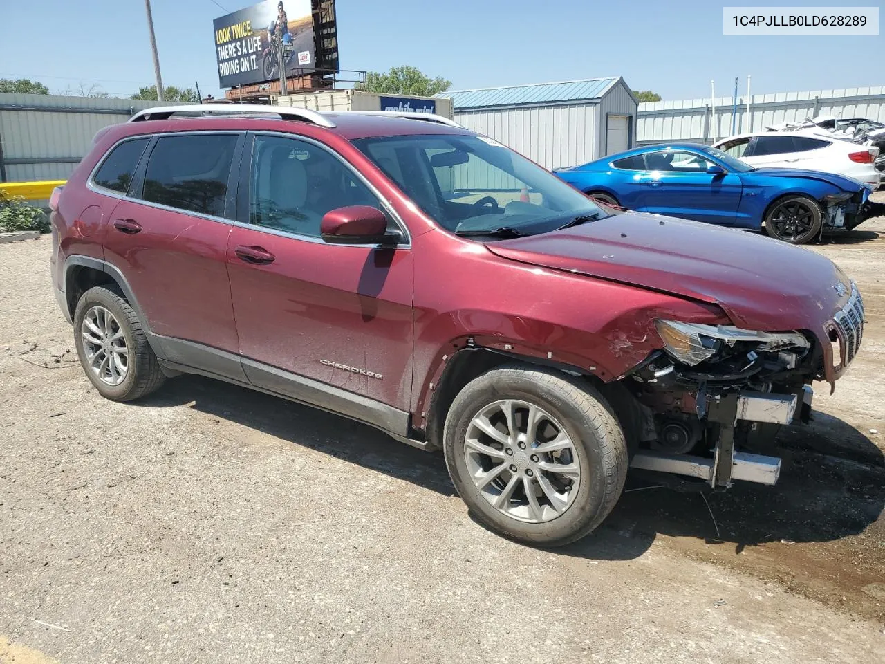 2020 Jeep Cherokee Latitude Plus VIN: 1C4PJLLB0LD628289 Lot: 66324994