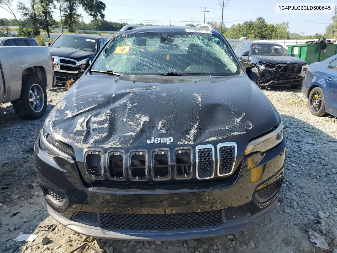 2020 Jeep Cherokee Latitude VIN: 1C4PJLCB3LD500645 Lot: 67342774