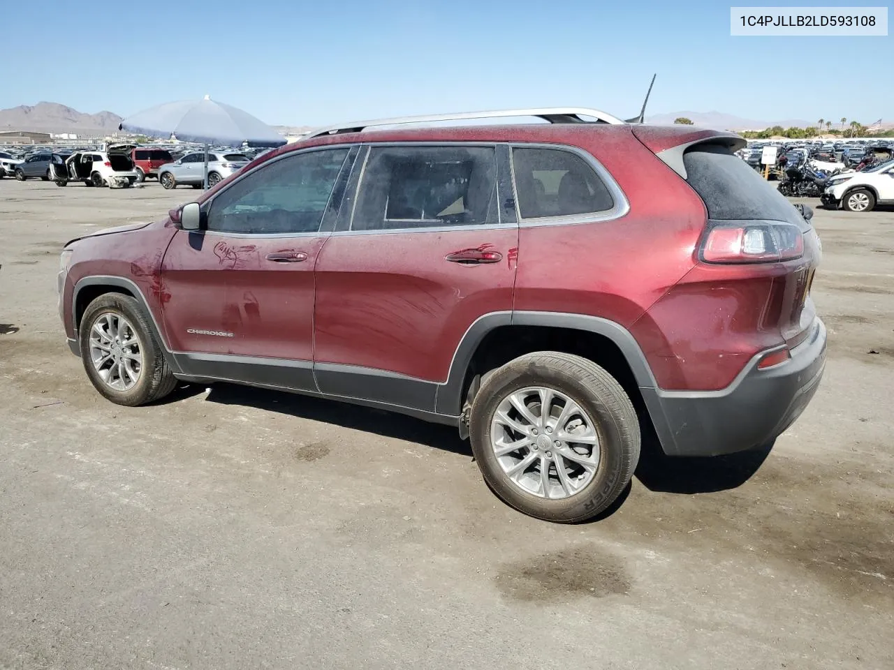 2020 Jeep Cherokee Latitude Plus VIN: 1C4PJLLB2LD593108 Lot: 67978264