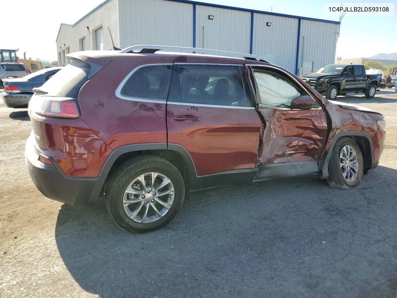 2020 Jeep Cherokee Latitude Plus VIN: 1C4PJLLB2LD593108 Lot: 67978264