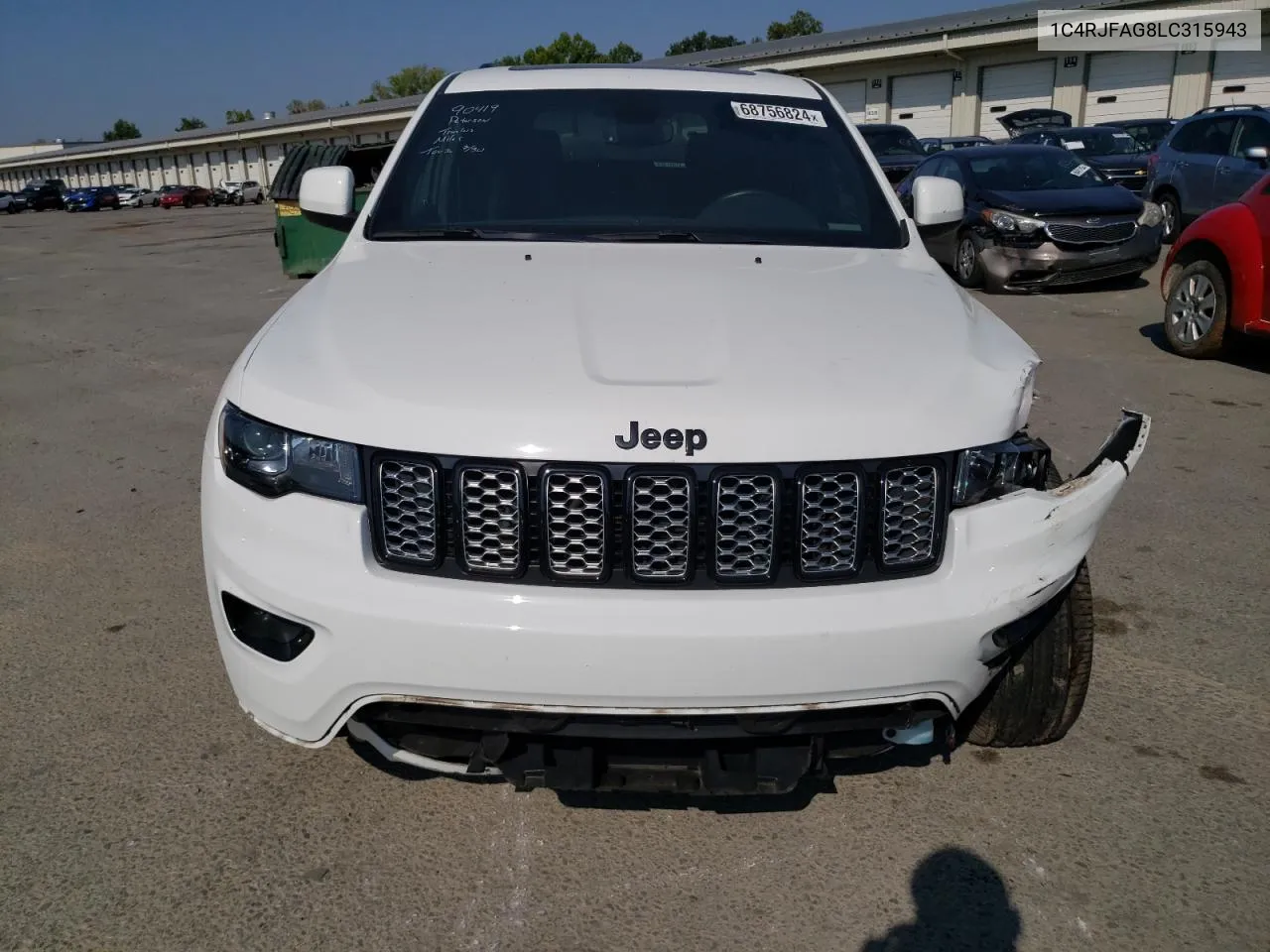 1C4RJFAG8LC315943 2020 Jeep Grand Cherokee Laredo