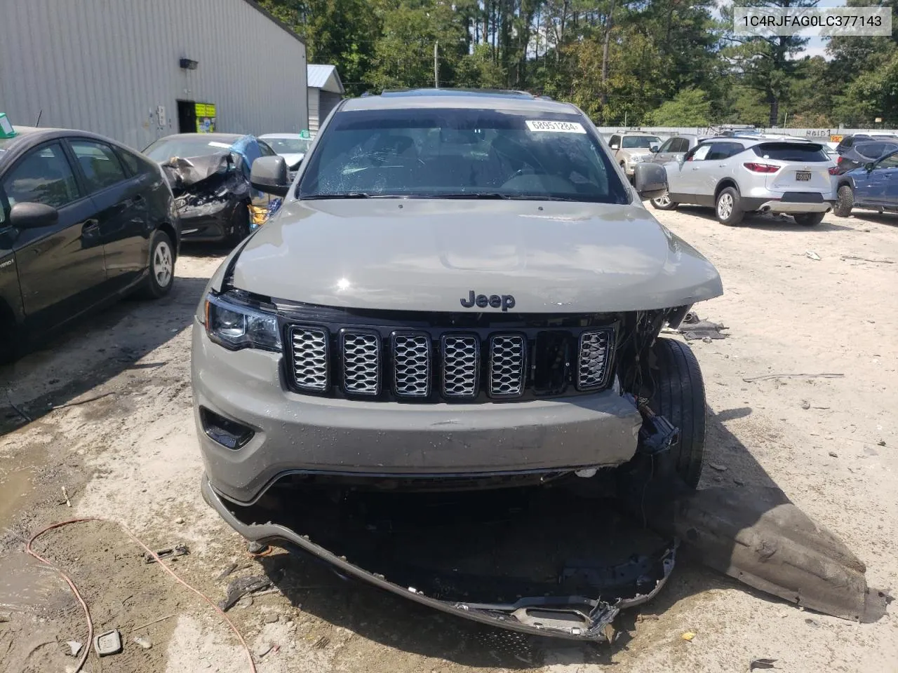 2020 Jeep Grand Cherokee Laredo VIN: 1C4RJFAG0LC377143 Lot: 68951284