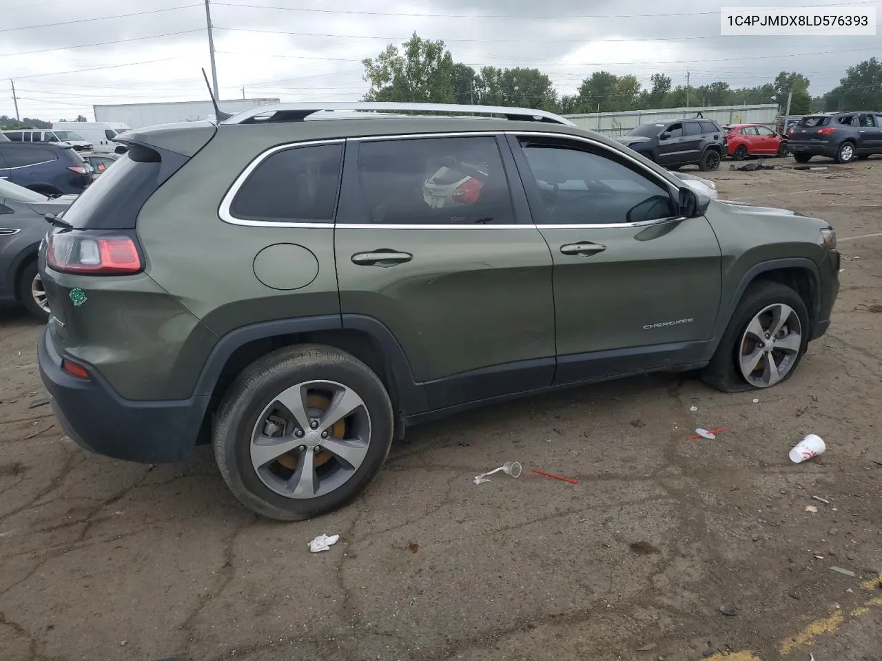 2020 Jeep Cherokee Limited VIN: 1C4PJMDX8LD576393 Lot: 69306474