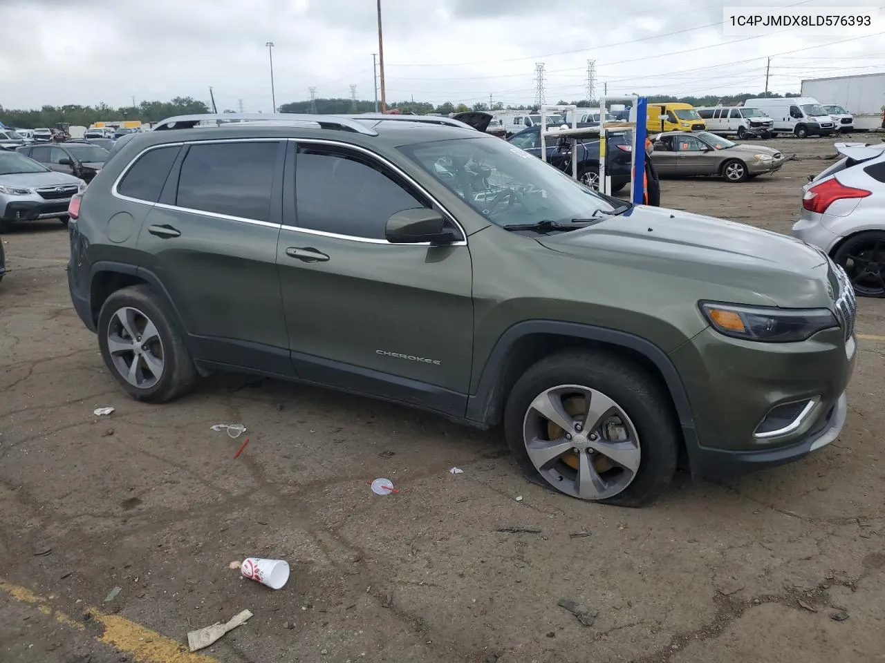 2020 Jeep Cherokee Limited VIN: 1C4PJMDX8LD576393 Lot: 69306474