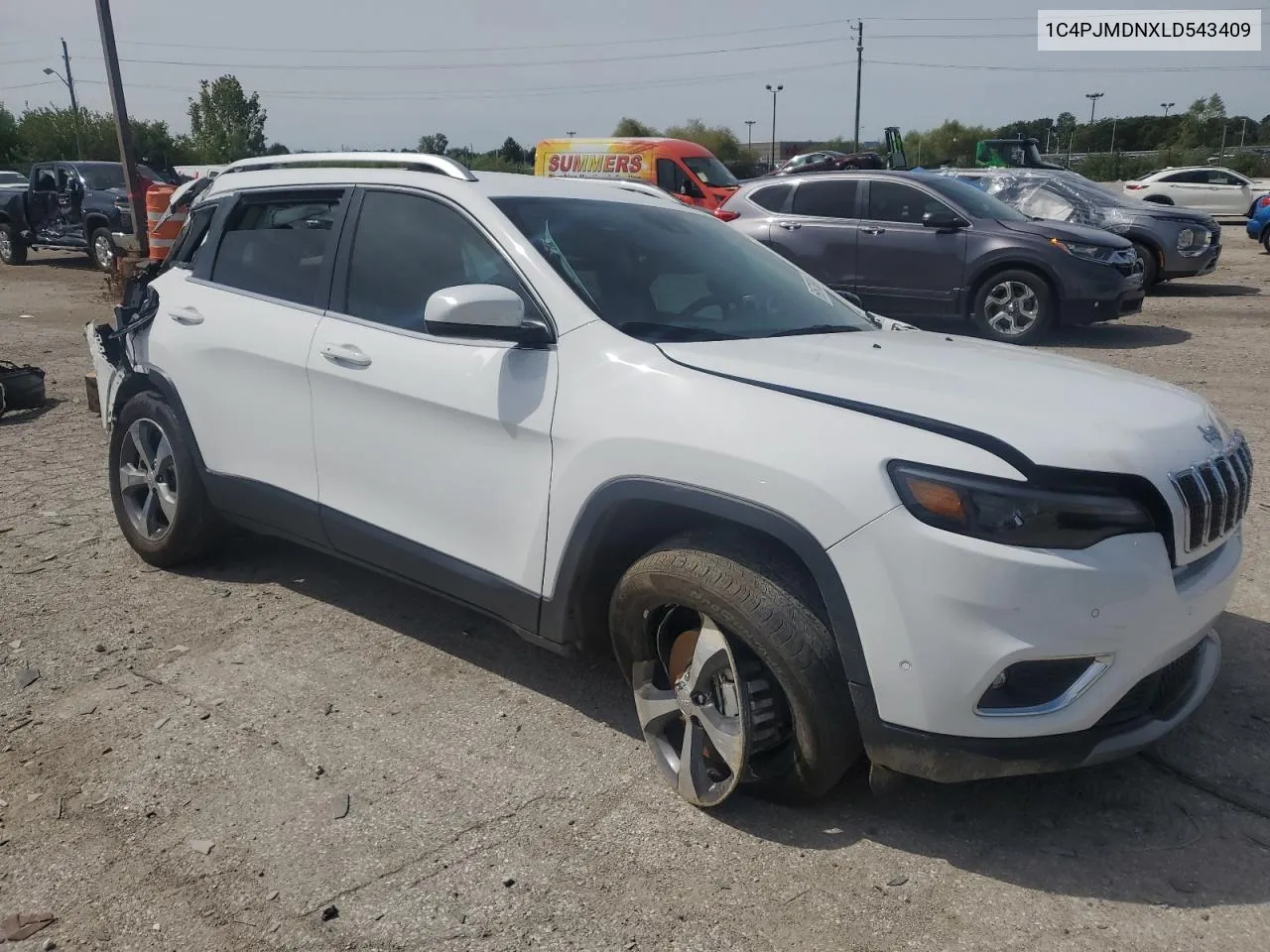 2020 Jeep Cherokee Limited VIN: 1C4PJMDNXLD543409 Lot: 69573024