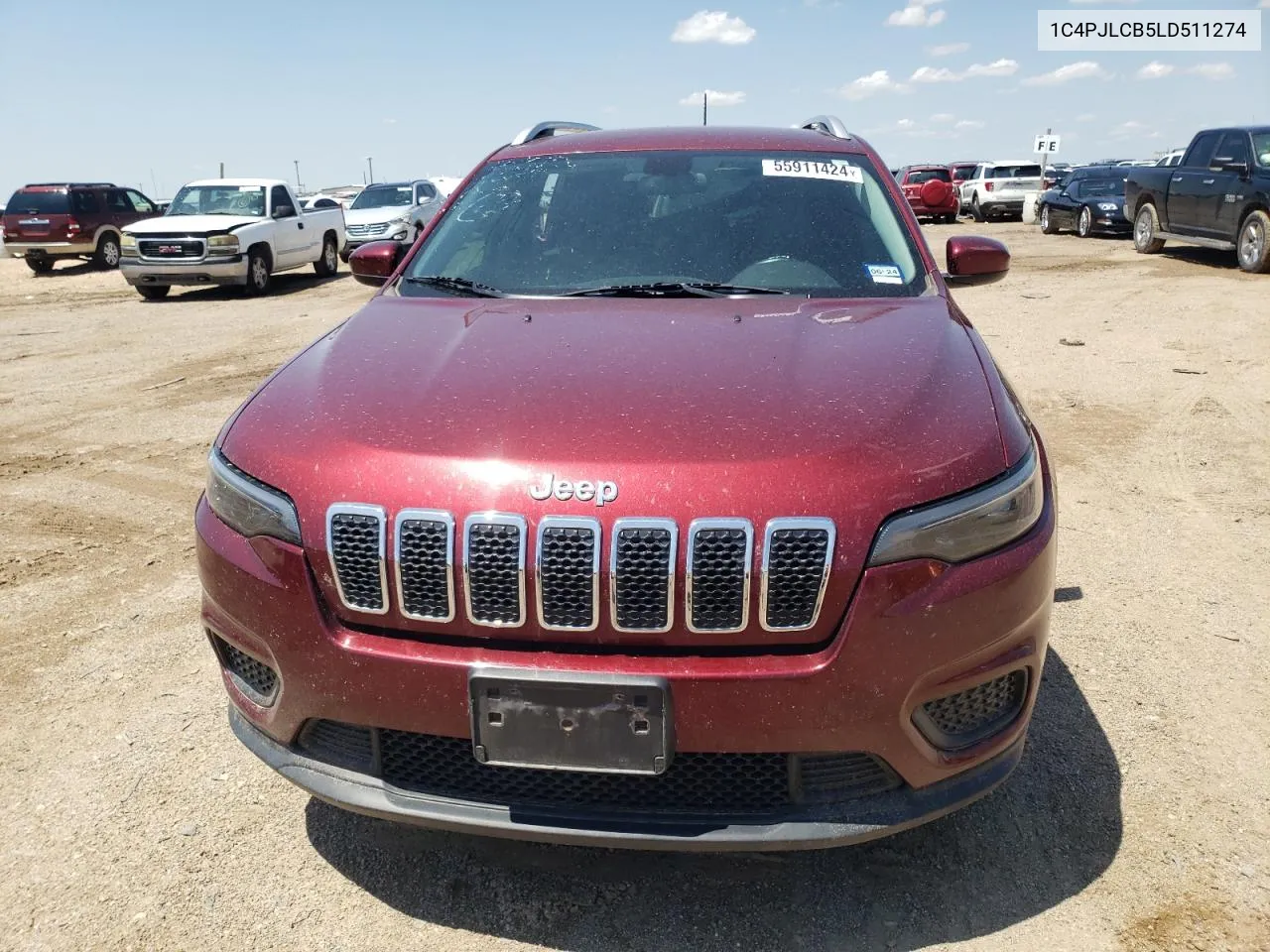 2020 Jeep Cherokee Latitude VIN: 1C4PJLCB5LD511274 Lot: 69609404