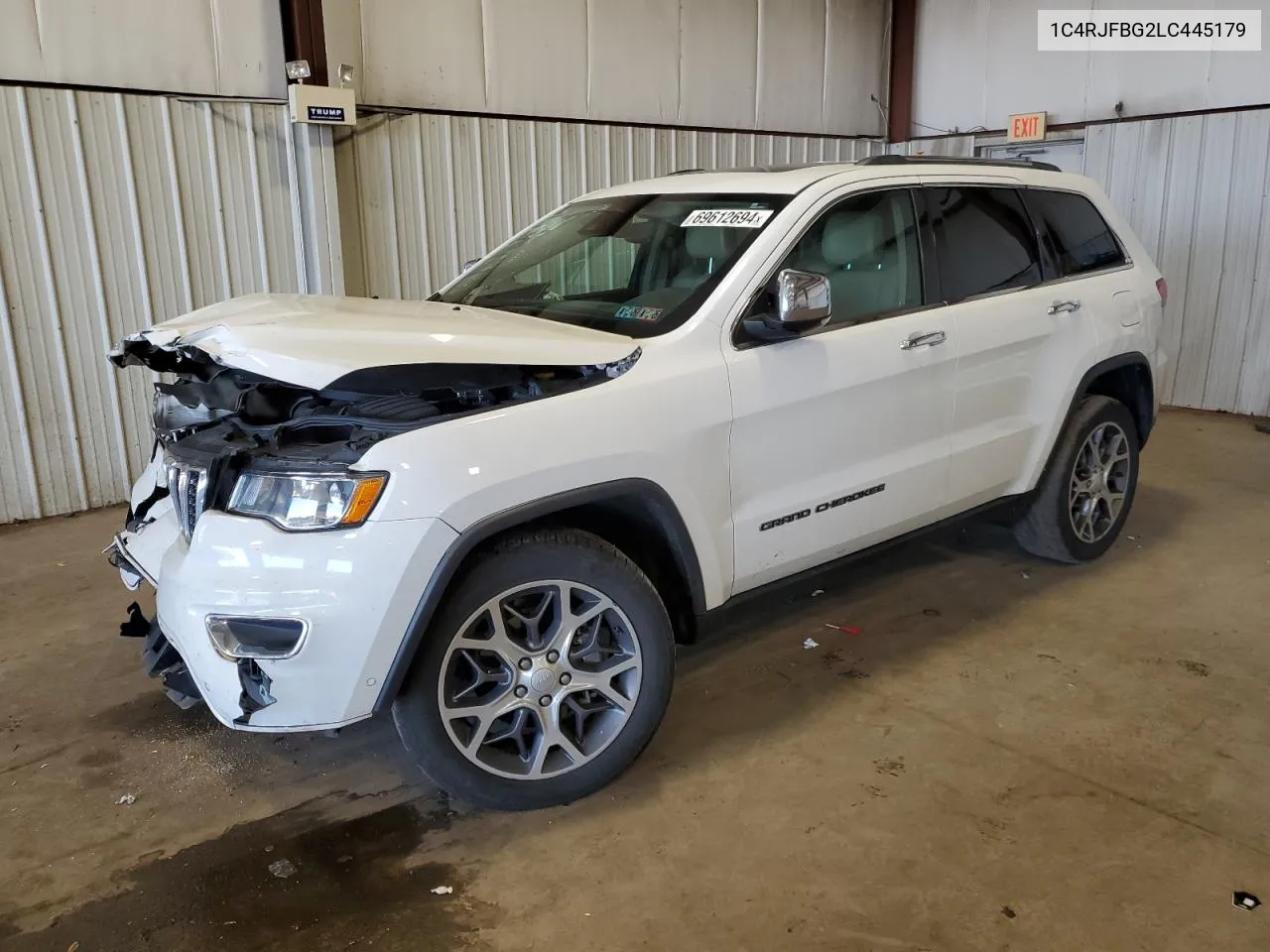 2020 Jeep Grand Cherokee Limited VIN: 1C4RJFBG2LC445179 Lot: 69612694