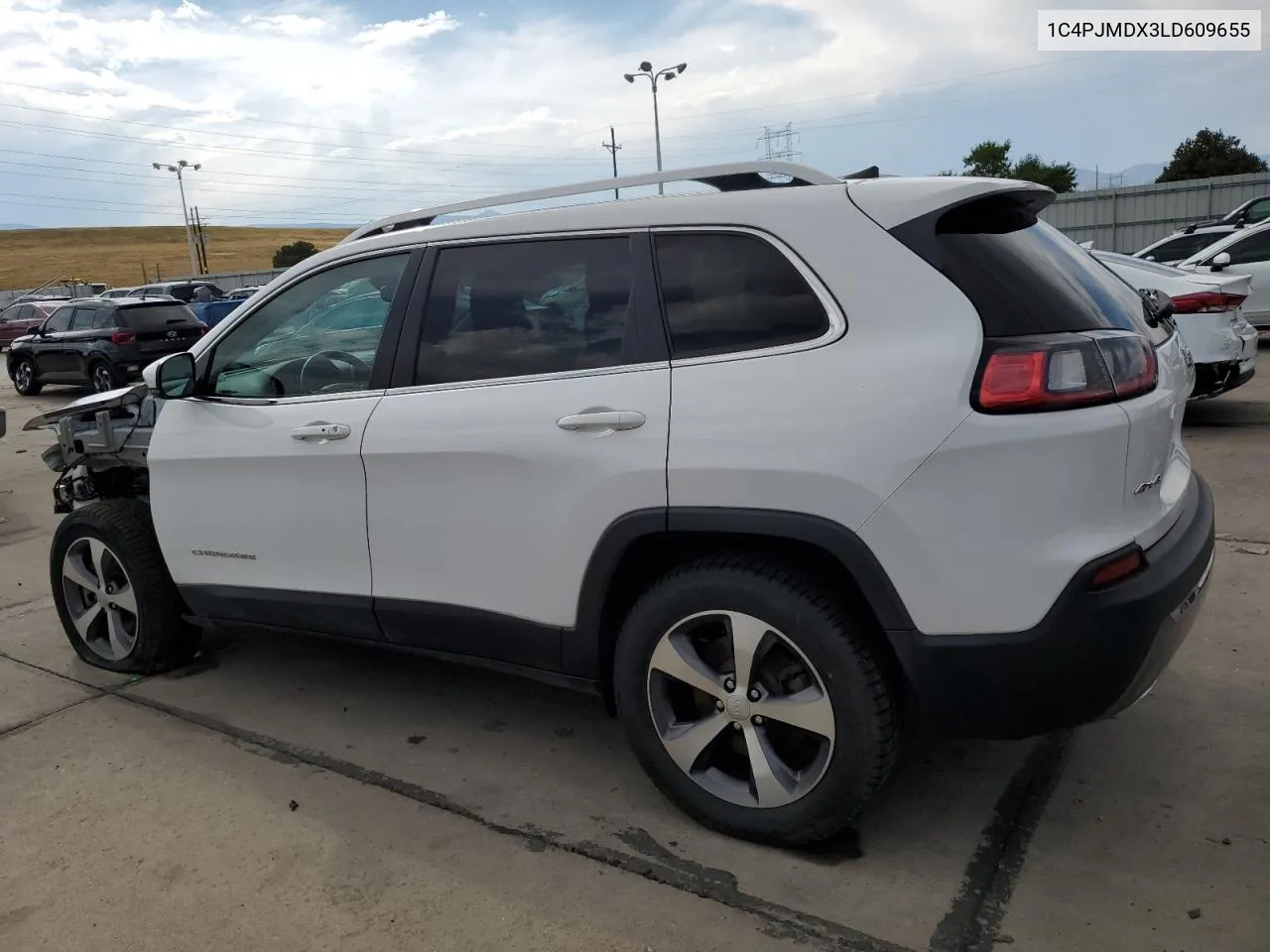 2020 Jeep Cherokee Limited VIN: 1C4PJMDX3LD609655 Lot: 69719334