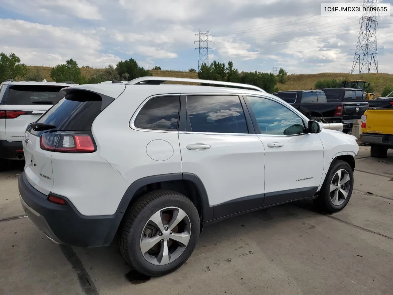 2020 Jeep Cherokee Limited VIN: 1C4PJMDX3LD609655 Lot: 69719334