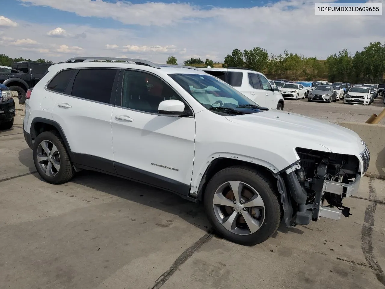 2020 Jeep Cherokee Limited VIN: 1C4PJMDX3LD609655 Lot: 69719334