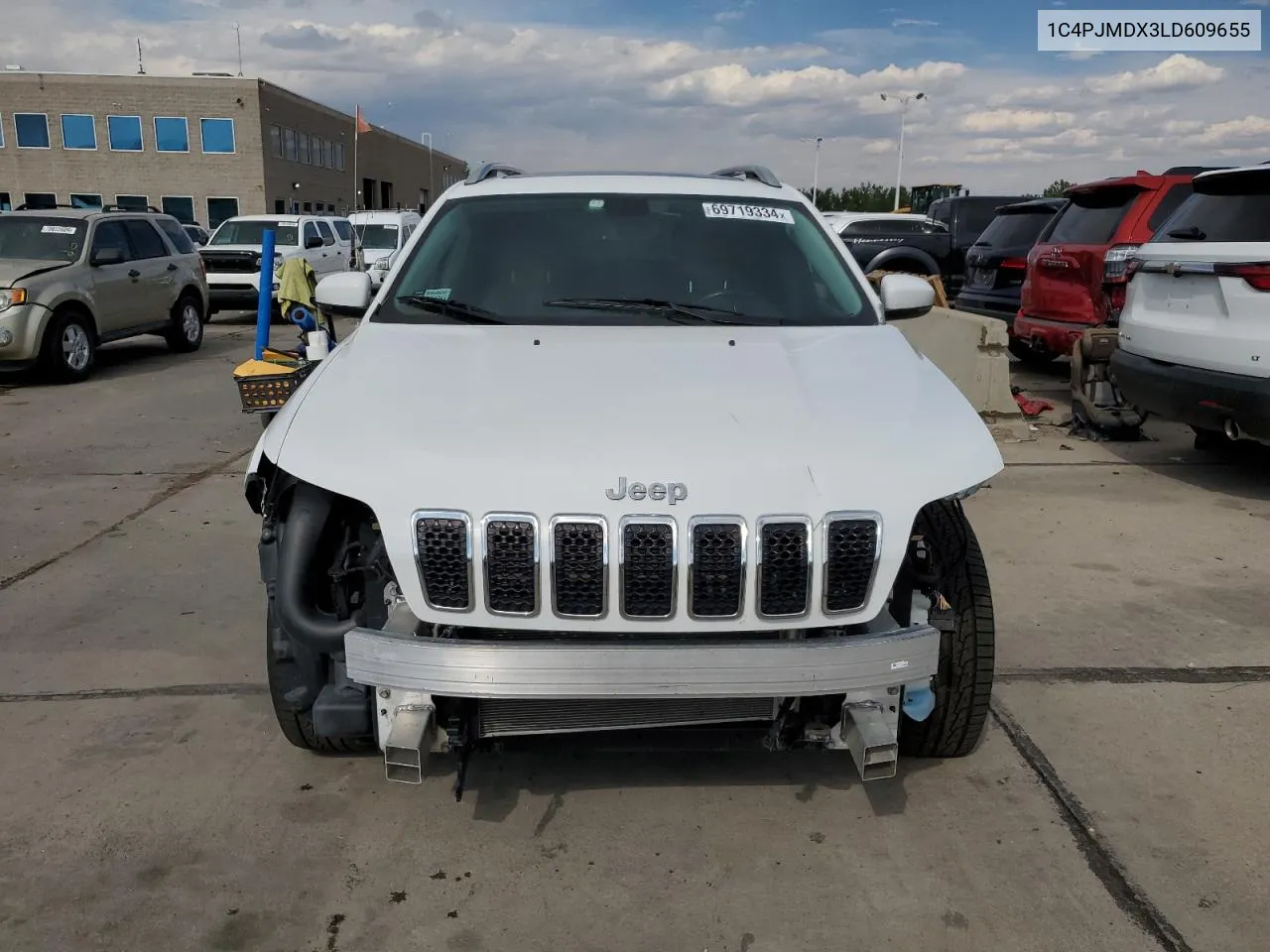 2020 Jeep Cherokee Limited VIN: 1C4PJMDX3LD609655 Lot: 69719334