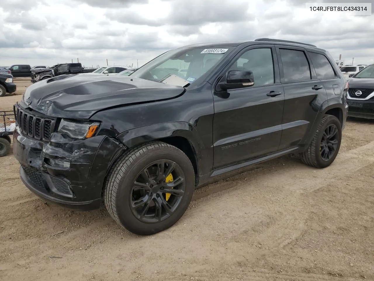 2020 Jeep Grand Cherokee Limited VIN: 1C4RJFBT8LC434314 Lot: 69803124