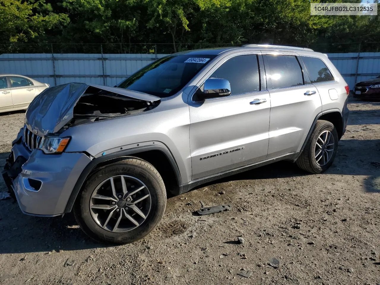 2020 Jeep Grand Cherokee Limited VIN: 1C4RJFBG2LC312535 Lot: 69842564