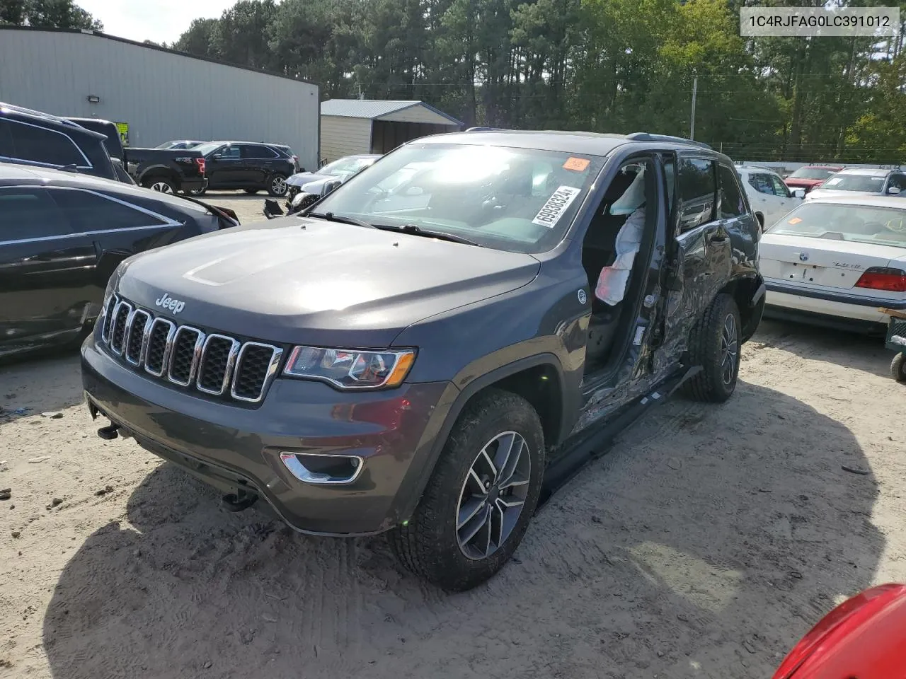 2020 Jeep Grand Cherokee Laredo VIN: 1C4RJFAG0LC391012 Lot: 69938324