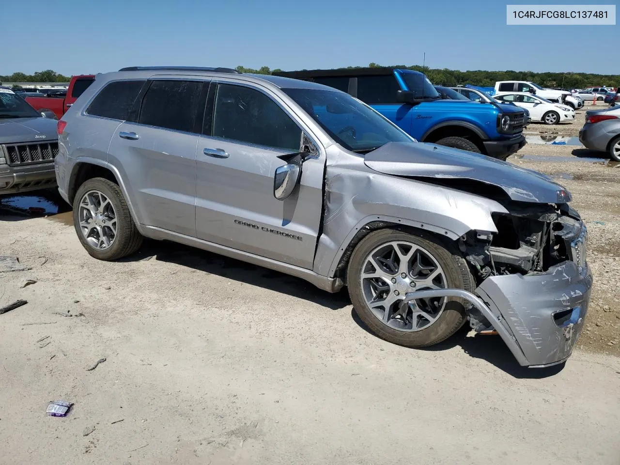 2020 Jeep Grand Cherokee Overland VIN: 1C4RJFCG8LC137481 Lot: 70237484