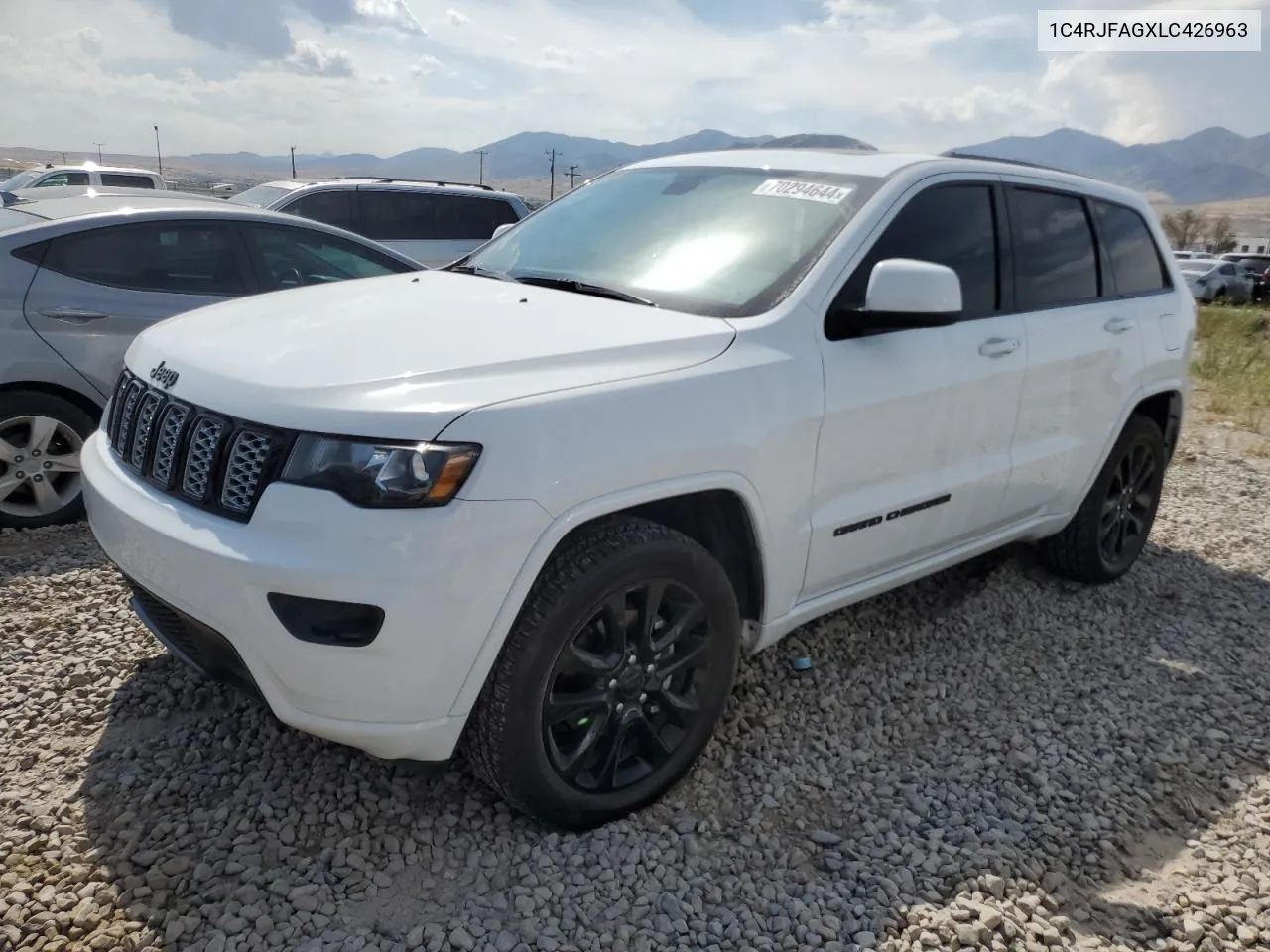 2020 Jeep Grand Cherokee Laredo VIN: 1C4RJFAGXLC426963 Lot: 70294644