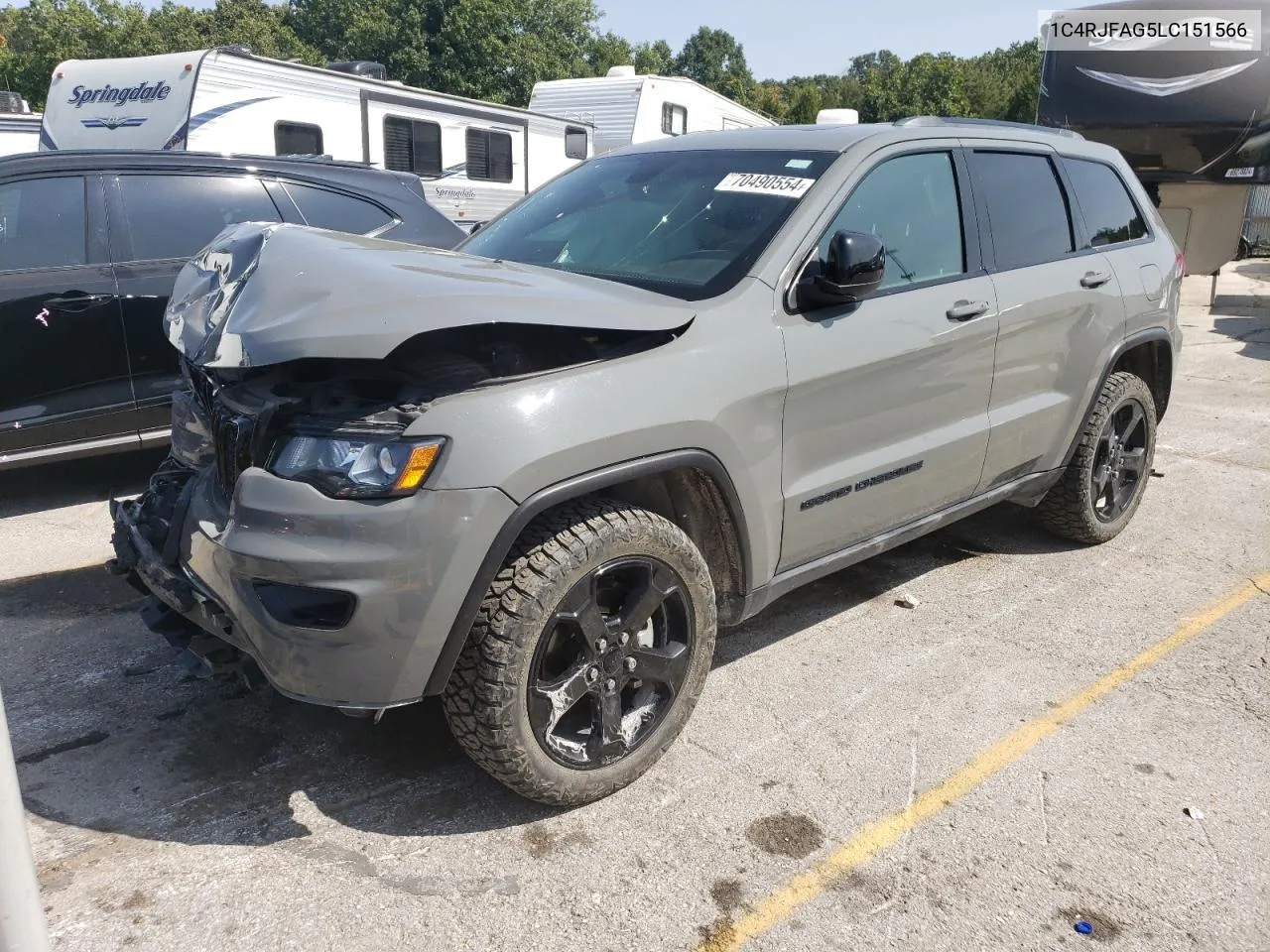 2020 Jeep Grand Cherokee Laredo VIN: 1C4RJFAG5LC151566 Lot: 70490554