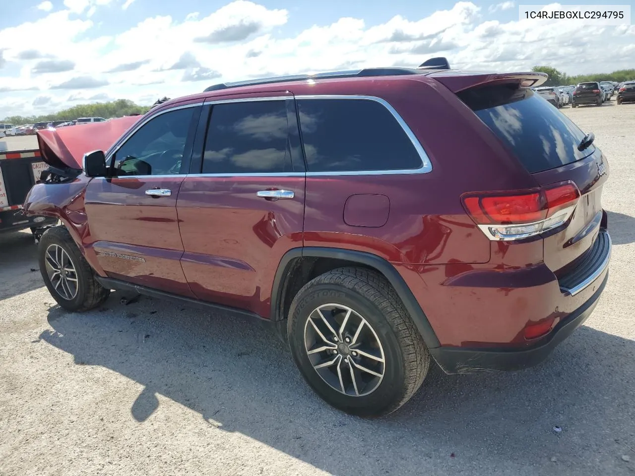 2020 Jeep Grand Cherokee Limited VIN: 1C4RJEBGXLC294795 Lot: 70610634