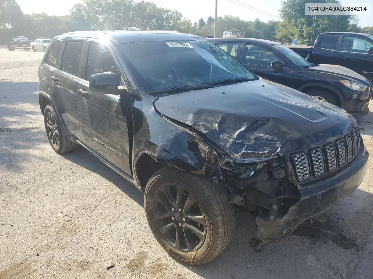 2020 Jeep Grand Cherokee Laredo VIN: 1C4RJFAGXLC384214 Lot: 70617524