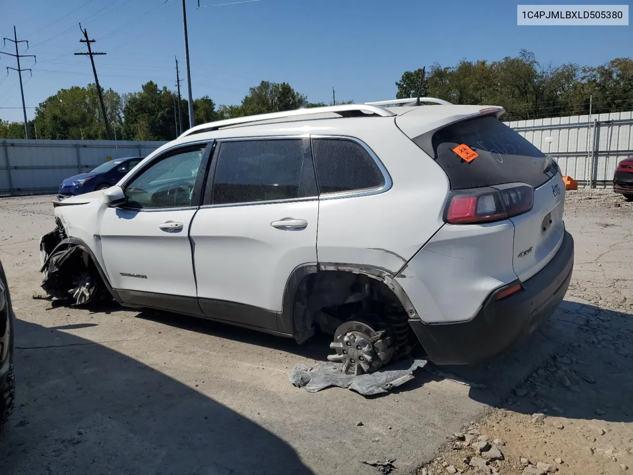 2020 Jeep Cherokee Latitude Plus VIN: 1C4PJMLBXLD505380 Lot: 70707924