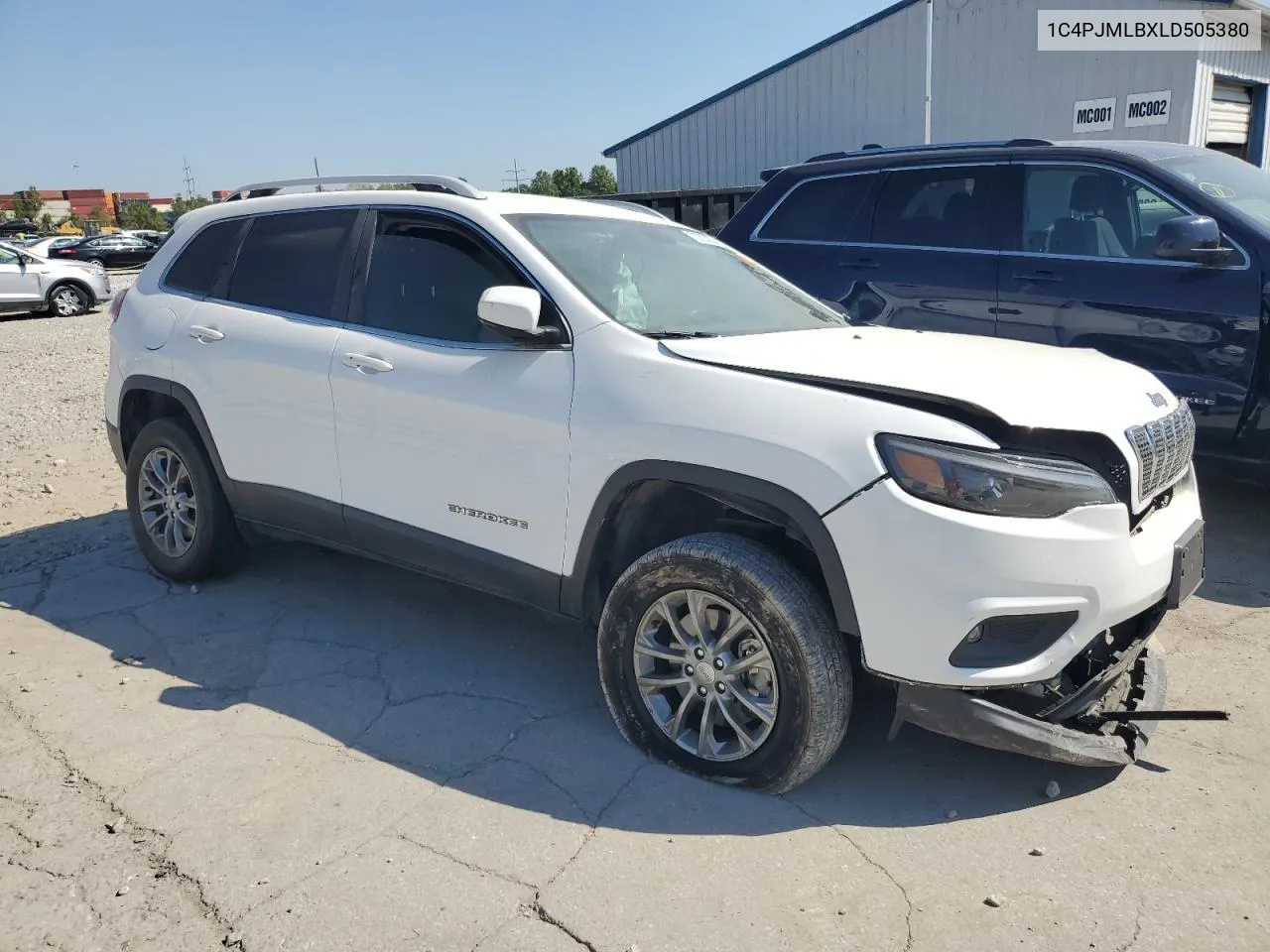 2020 Jeep Cherokee Latitude Plus VIN: 1C4PJMLBXLD505380 Lot: 70707924