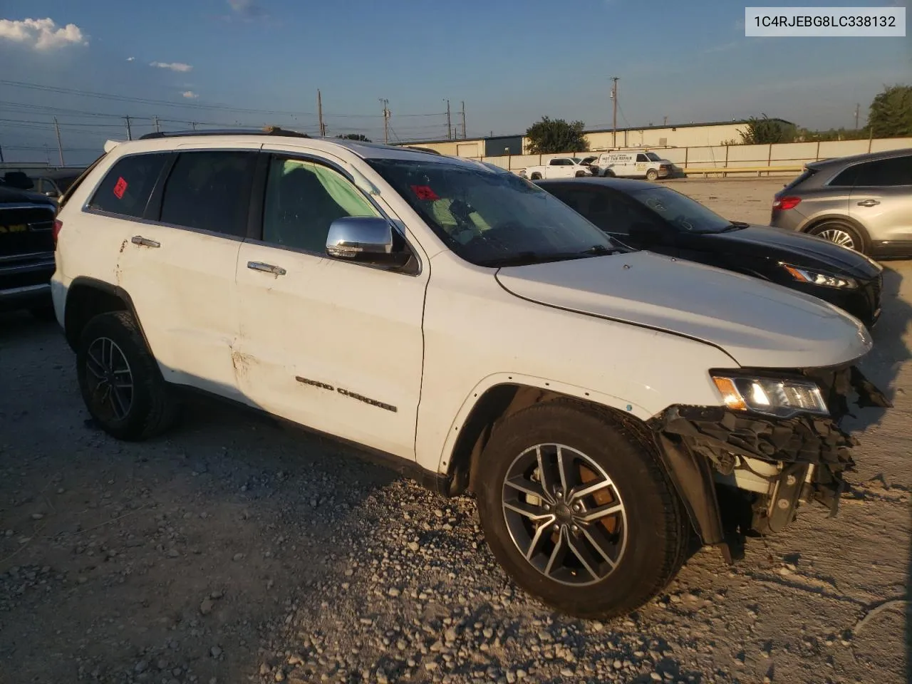 2020 Jeep Grand Cherokee Limited VIN: 1C4RJEBG8LC338132 Lot: 70763104