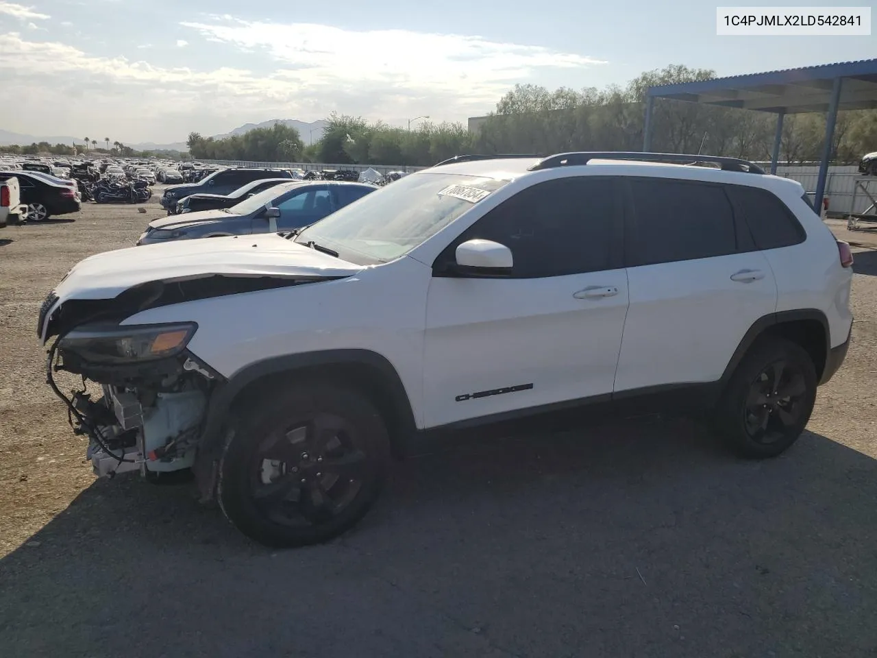 2020 Jeep Cherokee Latitude Plus VIN: 1C4PJMLX2LD542841 Lot: 70867854