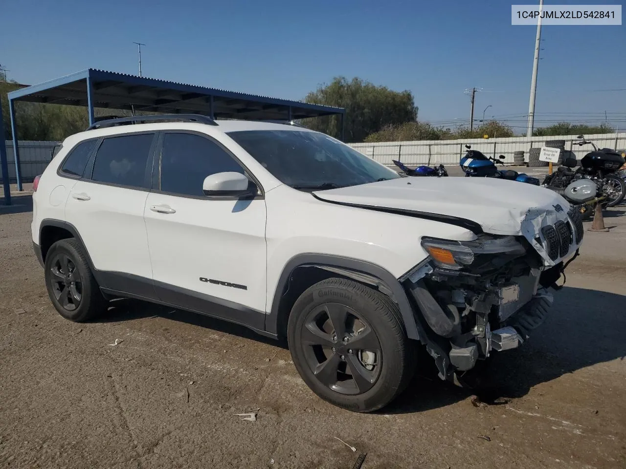 2020 Jeep Cherokee Latitude Plus VIN: 1C4PJMLX2LD542841 Lot: 70867854