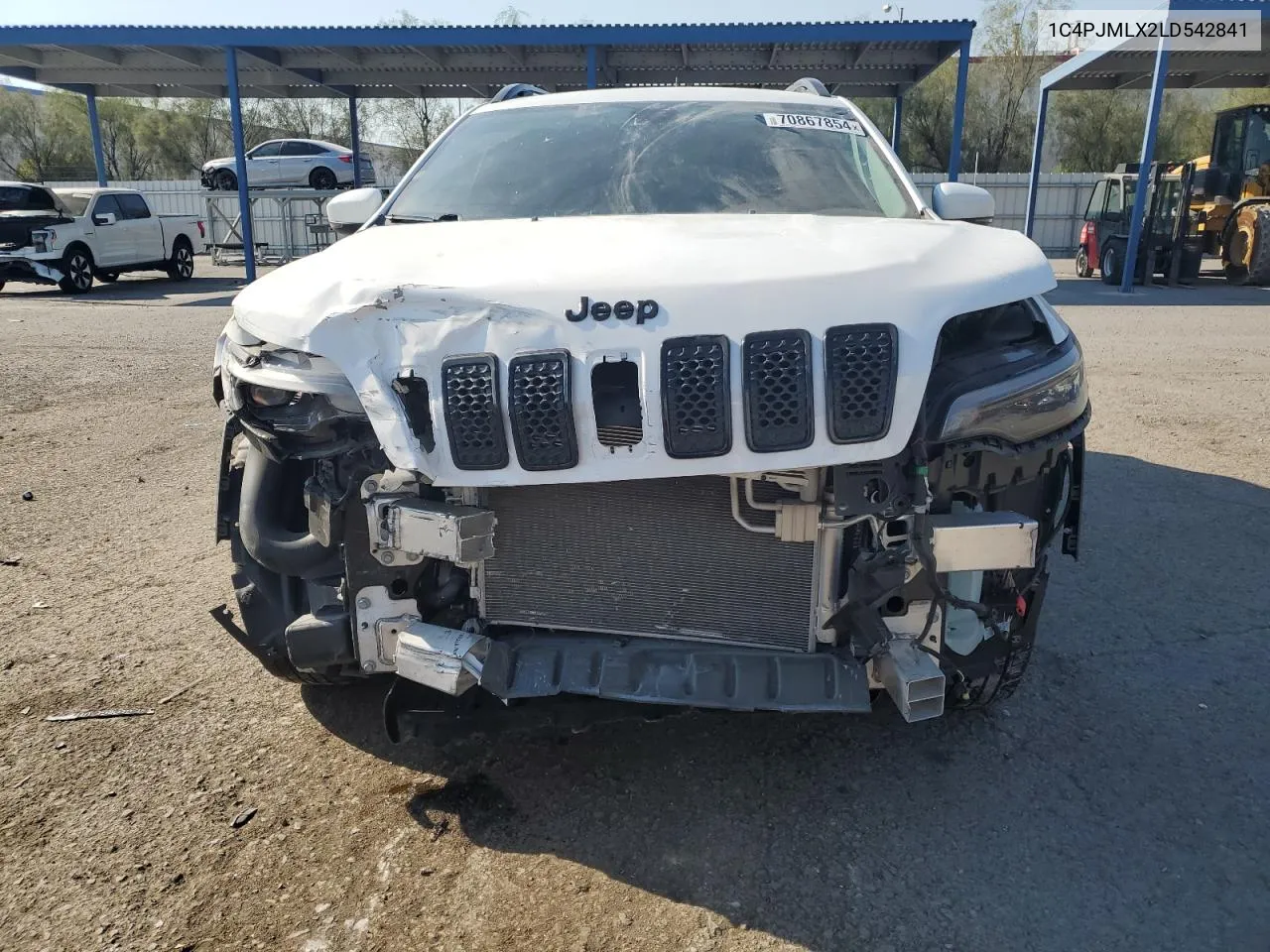 2020 Jeep Cherokee Latitude Plus VIN: 1C4PJMLX2LD542841 Lot: 70867854