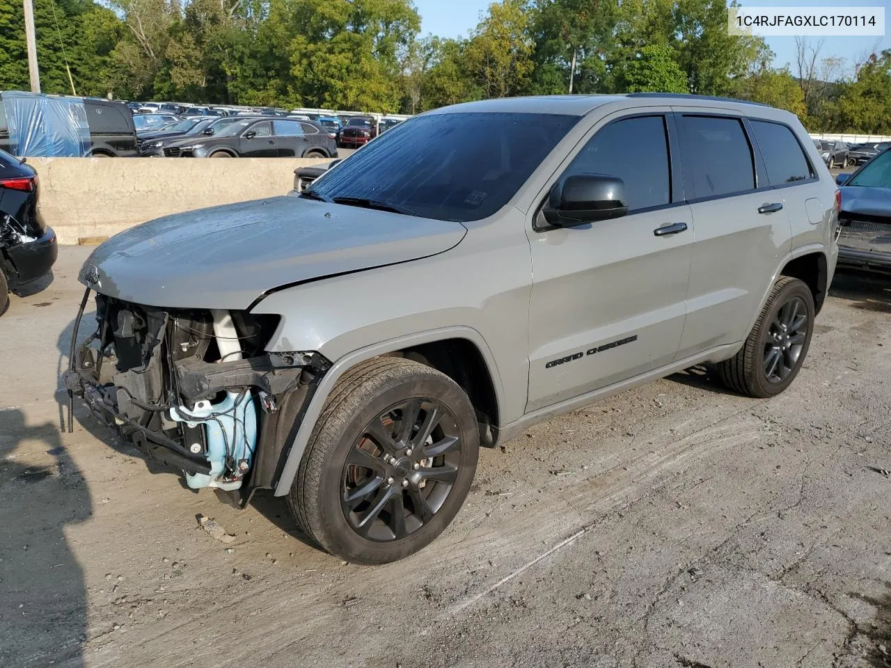 2020 Jeep Grand Cherokee Laredo VIN: 1C4RJFAGXLC170114 Lot: 71279674